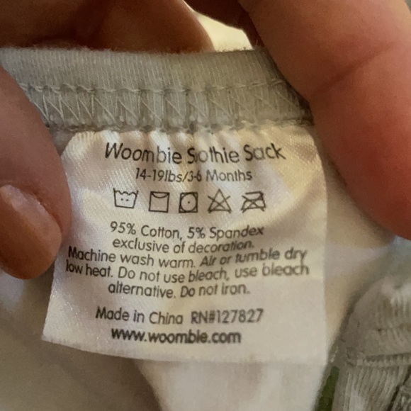 Woombie Soothie Sleep Sack (with pacifier holders) - Picture 2 of 4